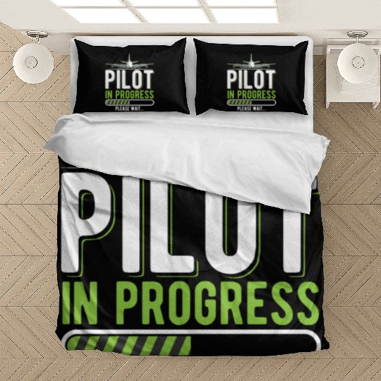 Pilot Loading Airplane Funny Pilots Bedding Sets