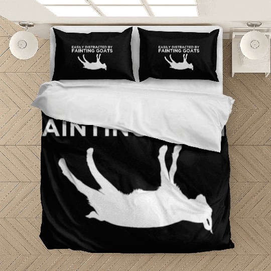 Easily Distracted Fainting Goat Owner graphic Bedding Sets