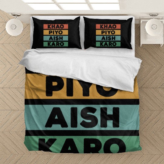 Punjabi - KHAO PIYO AISH KARO Bedding Sets