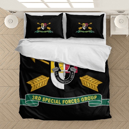 Army 3rd Special Forces Group Flash w Br Ribbon Bedding Sets