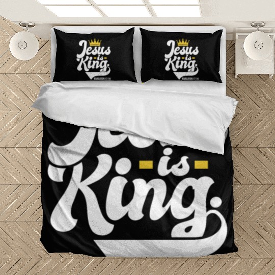 Jesus Is King Revelation 17:14 Christian Bedding Sets
