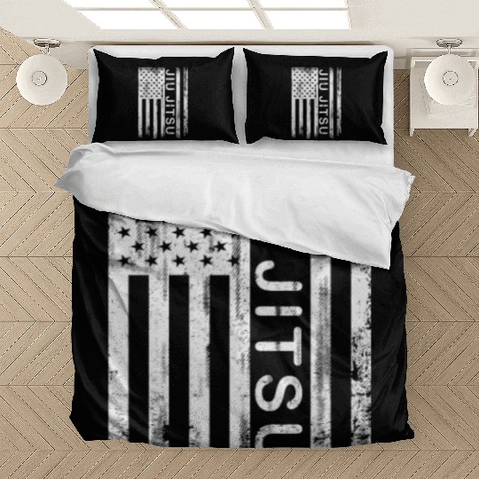 Jiu Jitsu American Flag Bedding Sets