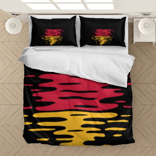 Germany flag waves Bedding Sets