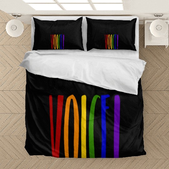 Use your voice! LGBTQ Gay Pride CSD Coming Out Bedding Sets