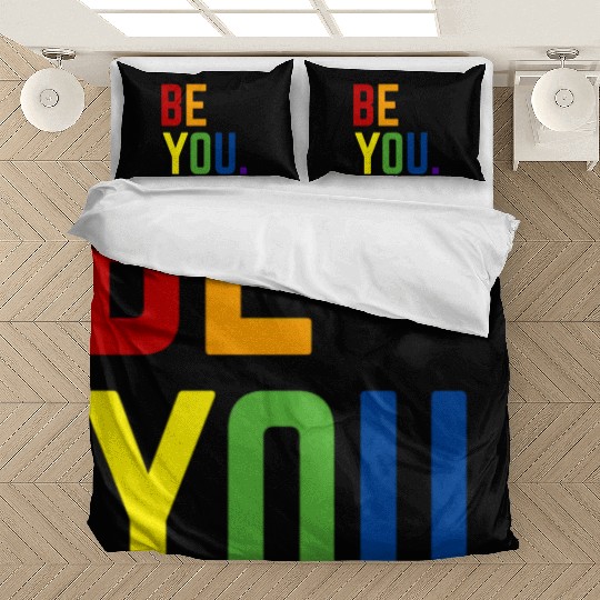 Be you LGBTQ+ Gay Pride Rainbow CSD Coming Out Bedding Sets