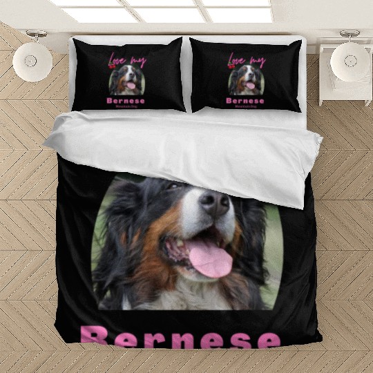 Love my Bernese Mountain Dog Girl Bedding Sets