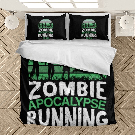 Zombie Apocalypse Running Team Halloween Bedding Sets