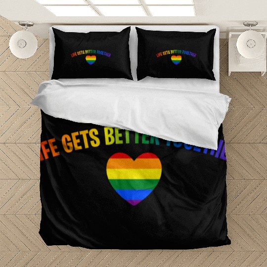 Life Gets Better Together Bedding Sets LGBTQ Gay Pride