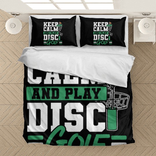 Keep Calm And Play Disc Golf Recreational Tosser Bedding Sets