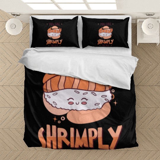 Asian Food Sushi Shrimp Food Sushi Lover Bedding Sets