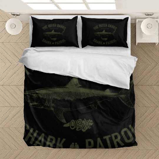 OBX Shark Patrol OBX Vintage Army Green Bedding Sets