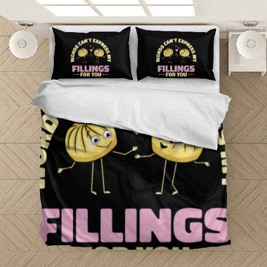Dim Sums Filling Asian Food Chinese Food Fan Bedding Sets