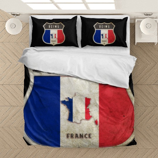 Reims France coat of arms flags design Bedding Sets