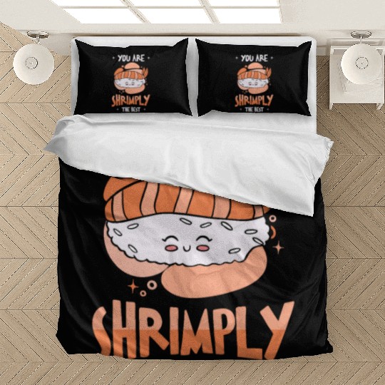 Asian Food Sushi Shrimp Food Sushi Lover Bedding Sets
