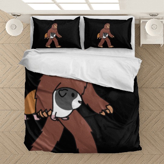 Bigfoot Sasquatch Walking Guinea Pig Bedding Sets