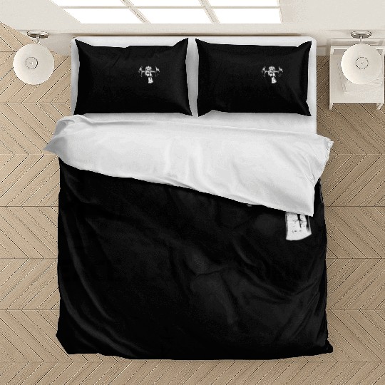 Peace love workout dumbbells heart shape. Bedding Sets