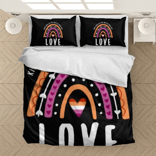 Love Lesbian Pride Rainbow Bedding Sets