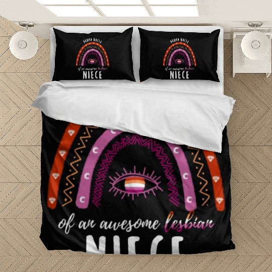 Rainbow Uncle Lesbian Niece Bedding Sets