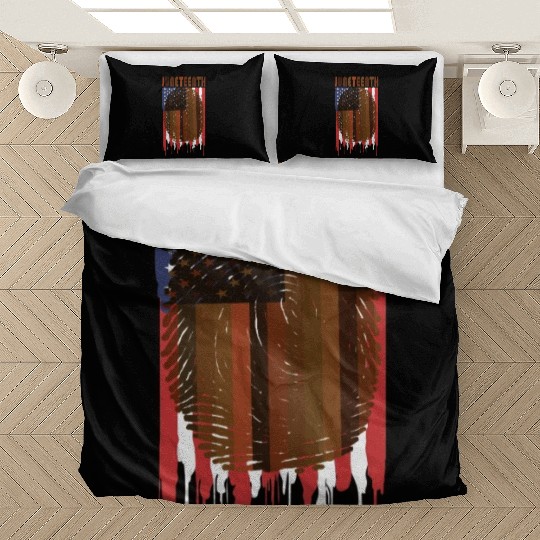 Juneteenth US Flag African American Graphic Bedding Sets