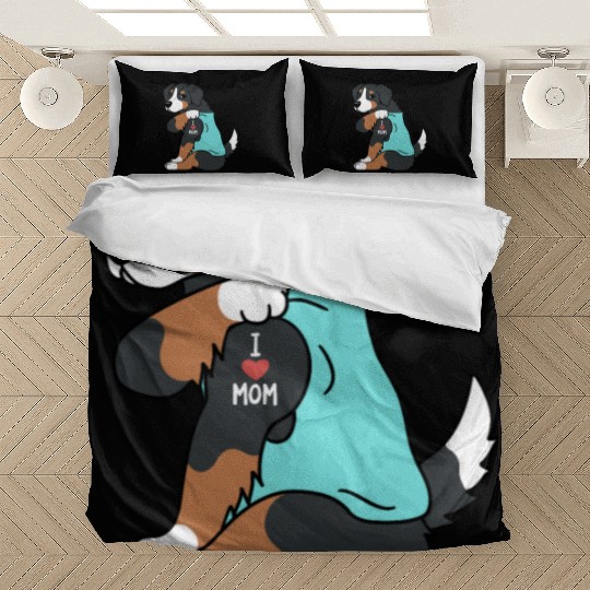 I Love Mom Tattoo Bernese Mountain Dog Bedding Sets