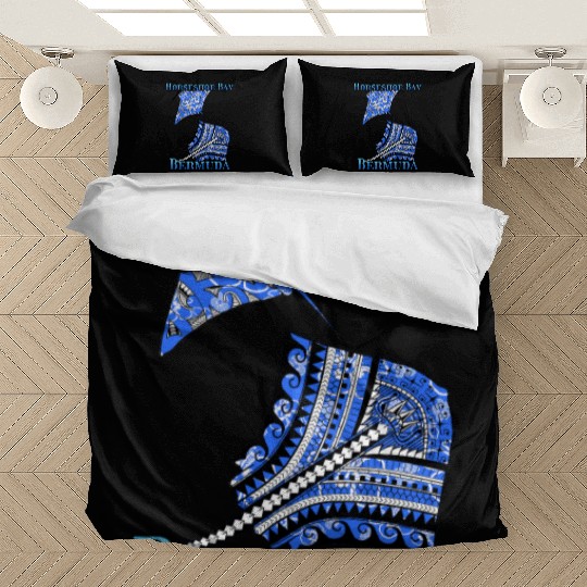 Horseshoe Bay Vacation Tribal Stingrays Bedding Sets