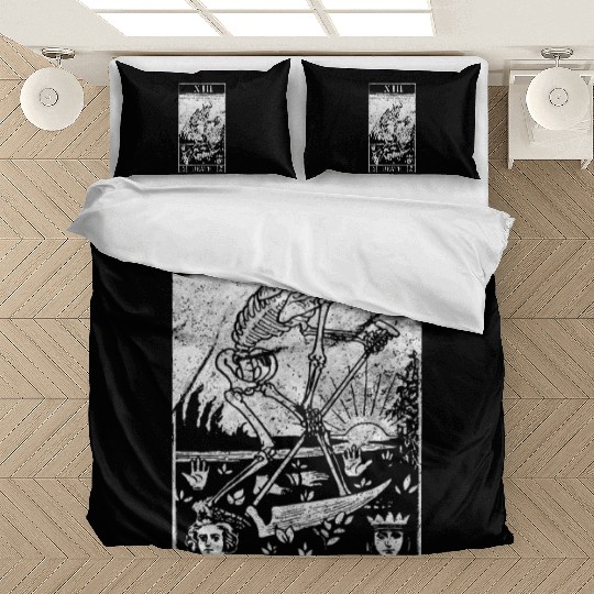 Blackcraft The Grim Reaper Vintage Death Tarot Car Bedding Sets
