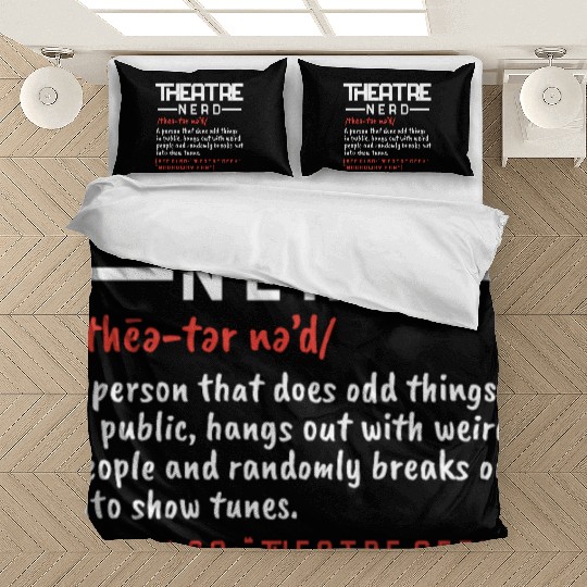 Theatre Nerd Broadway Musical Stage Performer Bedding Sets