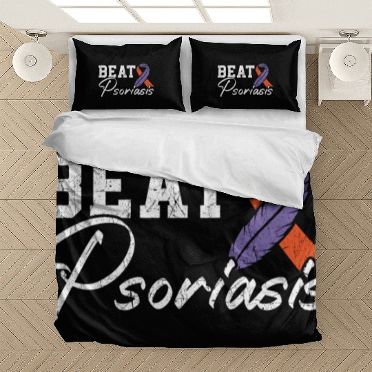 Beat Psoriasis Skin Disease Psoriasis Awareness Bedding Sets