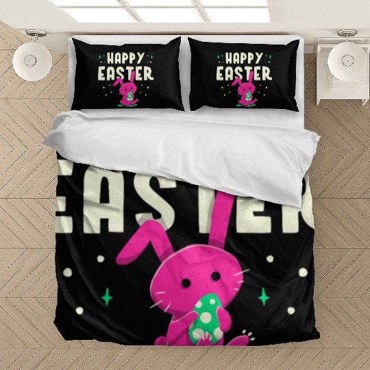 Happy Easter Egg Bunny Sayings Bedding Sets