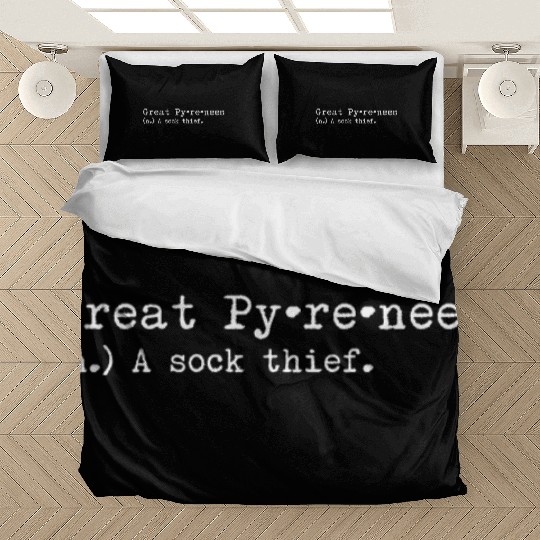 A Sock Thief Great Pyrenees Bedding Sets