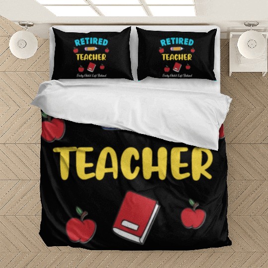 retired teacher funny retirement gift Bedding Sets