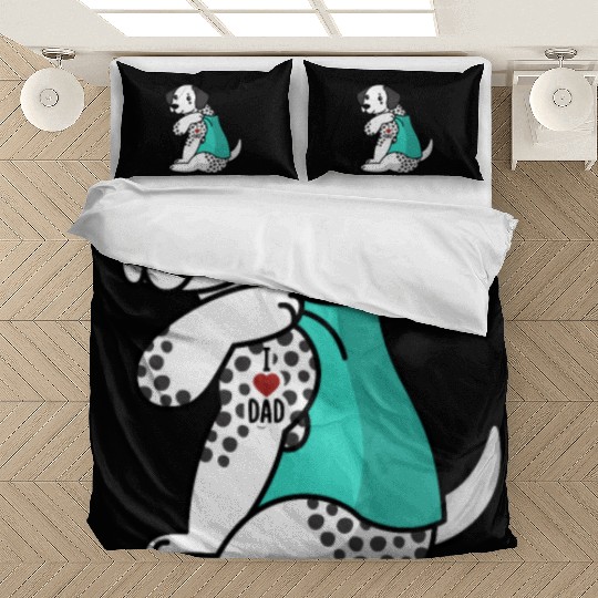I Love Dad Dalmatian Bedding Sets