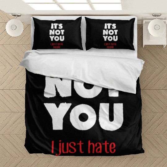 I hate people (dark) Bedding Sets