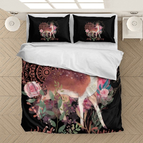 Sweet Deer In Wild Spring - 3 Bedding Sets