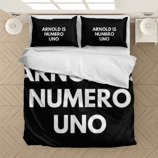 Arnold Is Numero Uno Gym Bedding Sets
