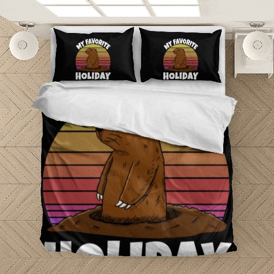 My Favourite Holiday Groundhog Bedding Sets