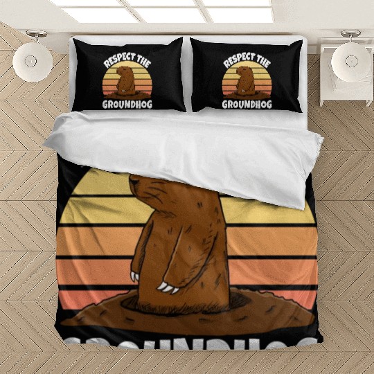 Respect The Groundhog Bedding Sets