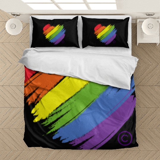 Majestic Brand Rainbow Heart Collection Bedding Sets