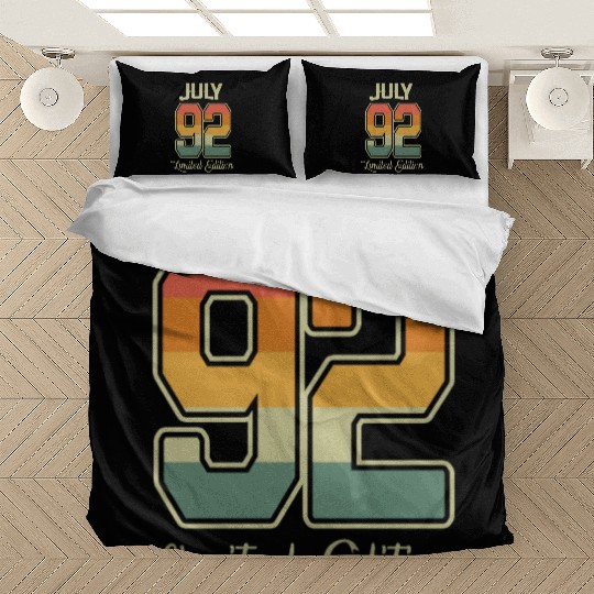 Vintage 30th Birthday July 1992 Sports Gift Bedding Sets