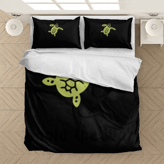 Green Sea Turtle Behold the World in Slow Motion Bedding Sets