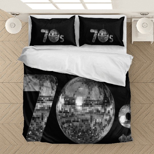 70s Silver Disco Bedding Sets