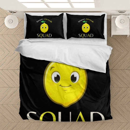 Awesome Lemonade Squad Lemon Lovers For Summer Bedding Sets