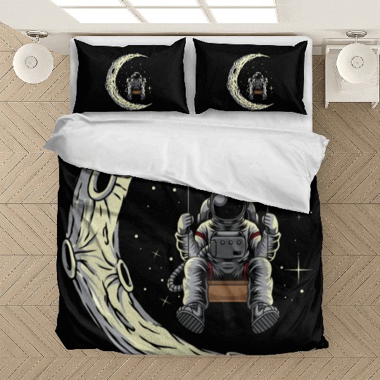 Astronaut Swing Stars Moon Space Lover Bedding Sets