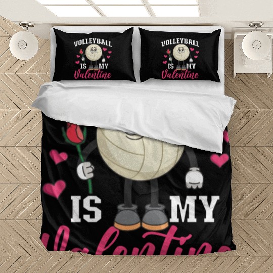 Volleyball Player Team Valentines Bedding Sets