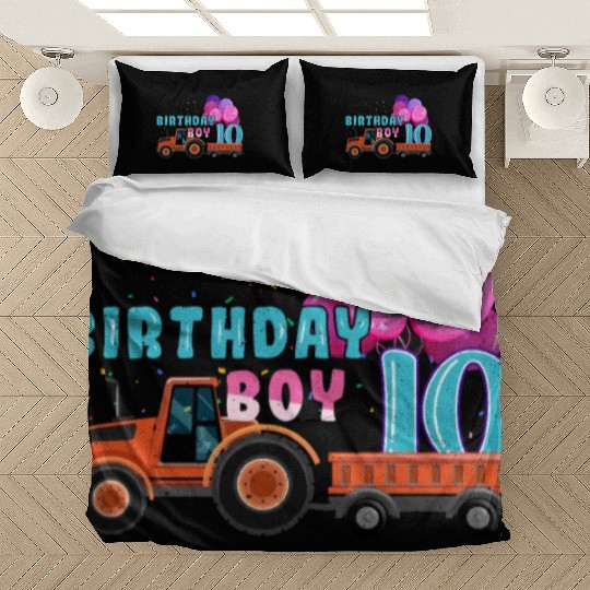 Birth Born Age 10 Year Old Boy Ranch Farm Tractor Bedding Sets
