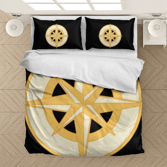 Nautical Compass star / rose, cardinal directions Bedding Sets