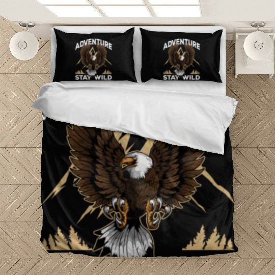 Adventure Lover Bald Eagle Natural Park Camping Bedding Sets