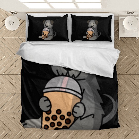 Boba Bubble Tea Irish Wolfhound Bedding Sets