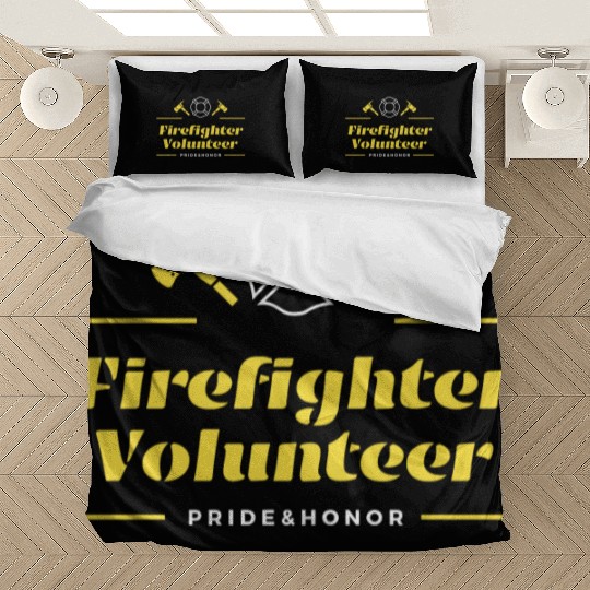 Firefighter Volunteer Pride and Honor Bedding Sets
