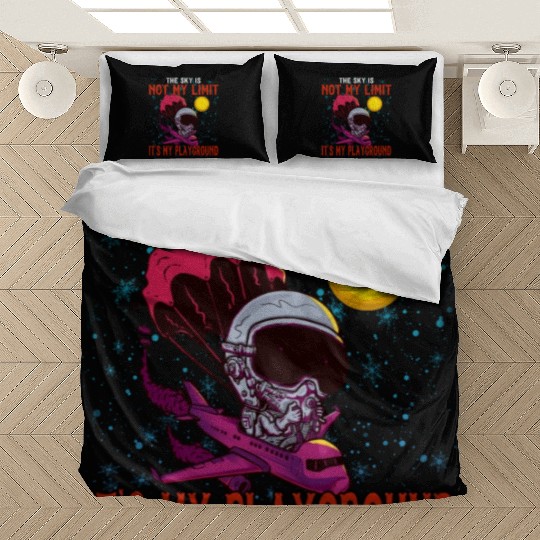 The Sky Is My Playground Skydive Funny Cute Bedding Sets